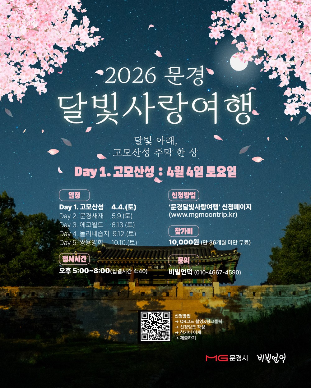 문경의 밤을 걷다, 2026 문경 달빛사랑여행 개최