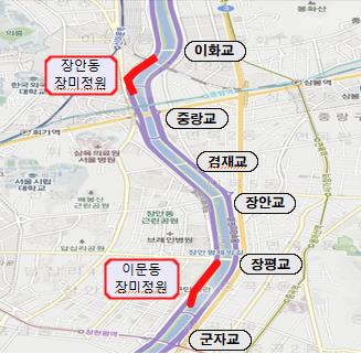 동대문구, 5월 장미 개화 앞두고 중랑천 장미 집중 관리
