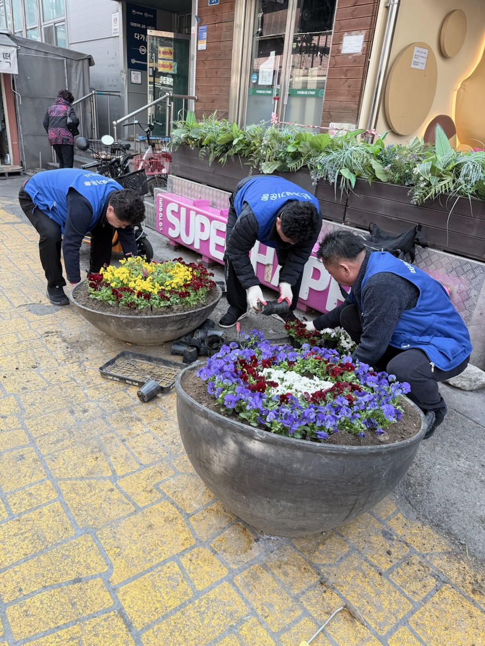 구리시 수택1동, 봄꽃 식재로 마을에 생기 더해