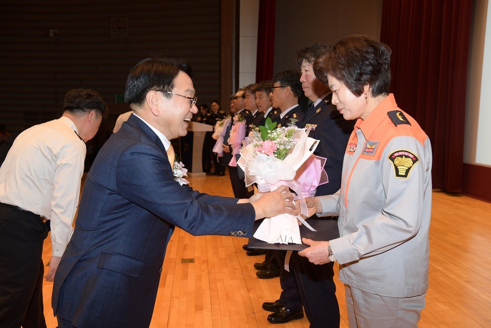 ‘생명존중·국민안전 최우선’…광주 의용소방대 한자리