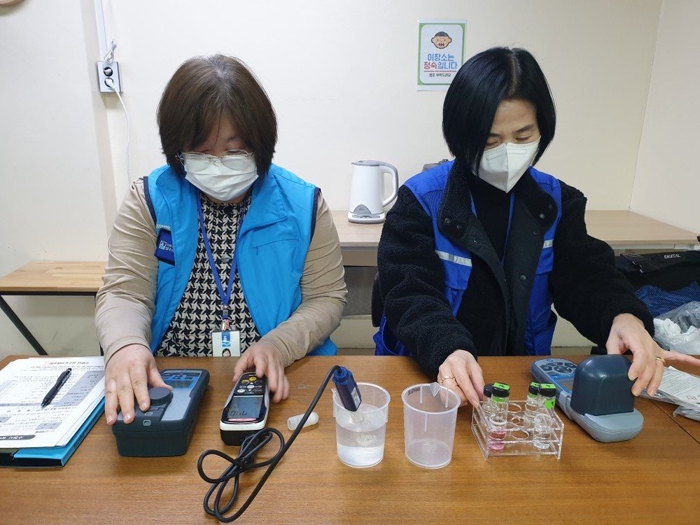 수원시 워터코디가 무료로 수돗물 수질 검사를 해드립니다