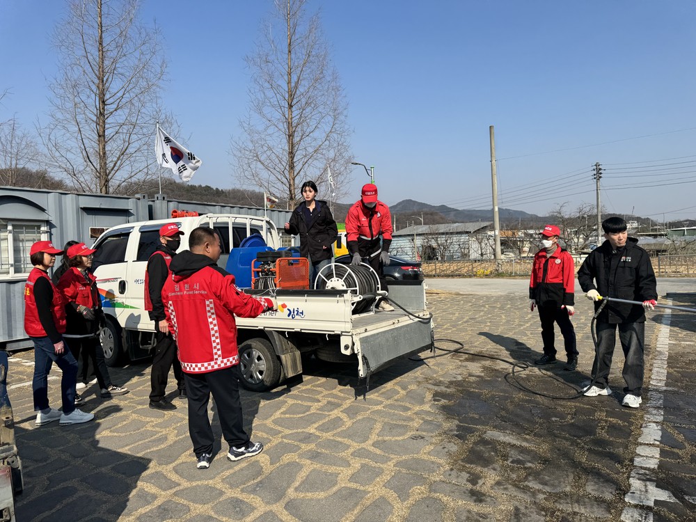 아포읍 봄철산불특별기간 기계화 진화 훈련