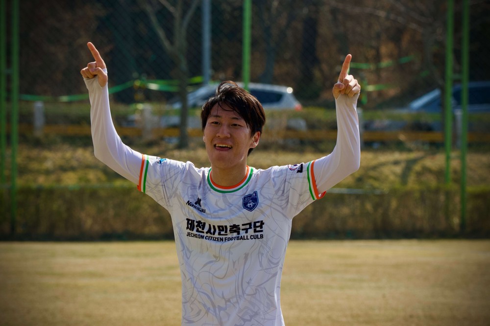 제천시민축구단, 기장에서 ‘첫 승’ 축포...김건남 멀티골 맹활약