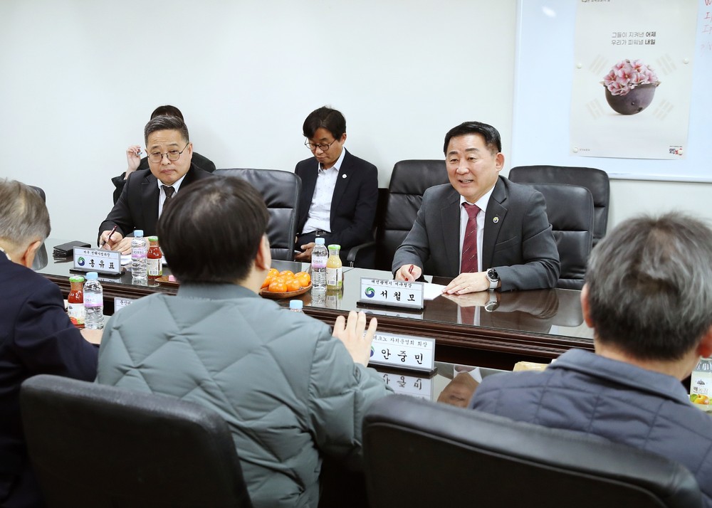 대전 서구, 둔산테크노 현장 찾아 안전·성장 지원 강화 논의