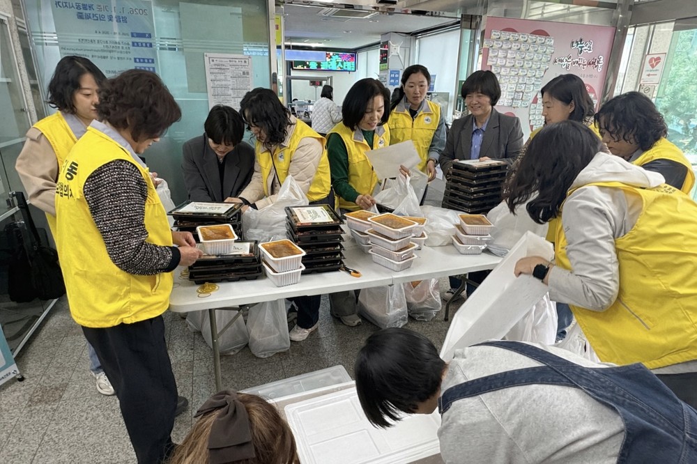 첨단1동, 안부도시락으로 돌봄 실천