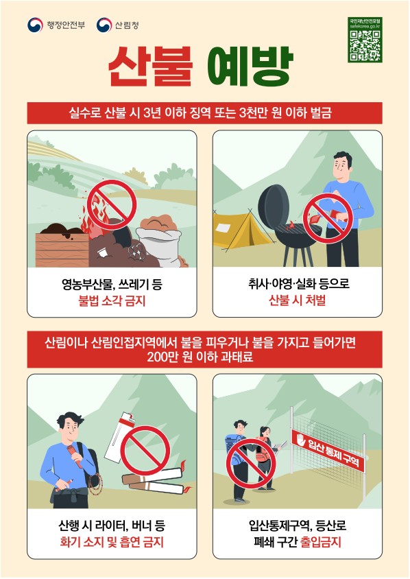 옥천군, 2026년 봄철 ‘대형산불 특별대책기간’ 운영