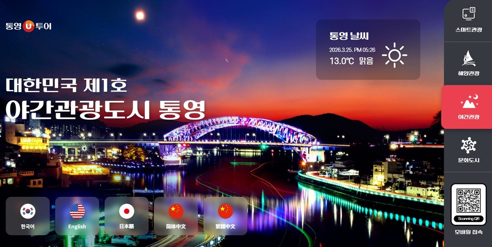 통영시 관광 통합플랫폼‘통영U투어’운영 스마트 관광 본격화
