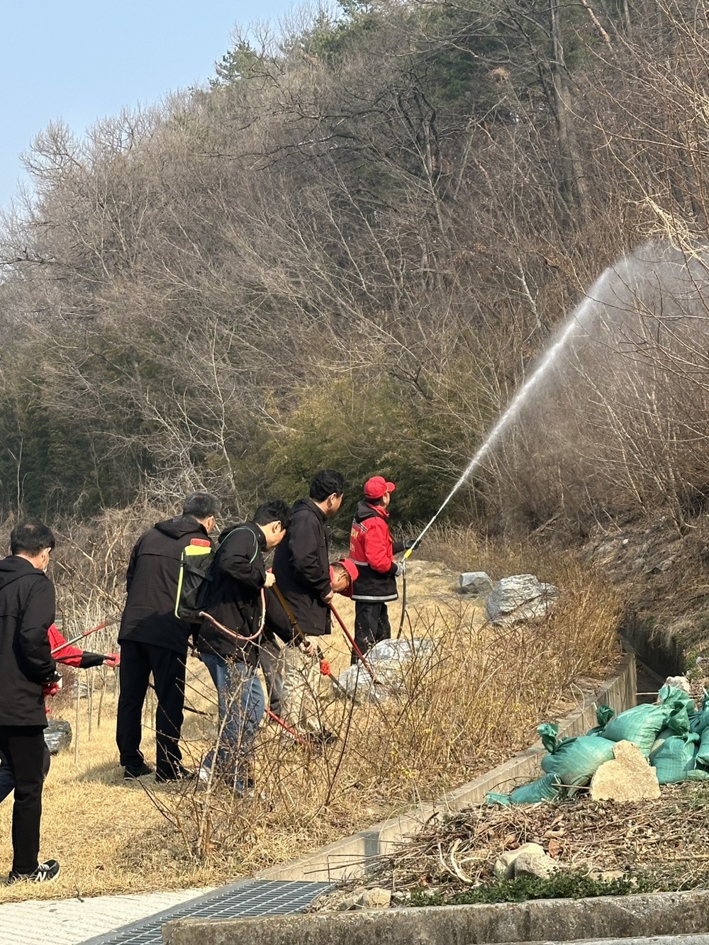 구성면 ‘산불기계화장비 모의 진화훈련’ 실시
