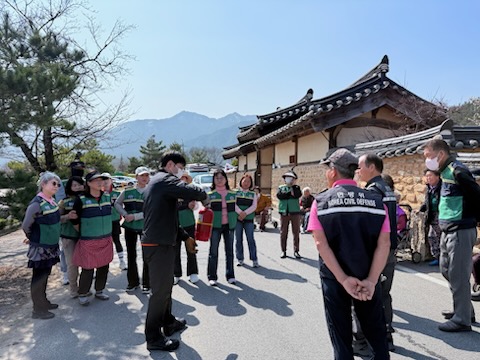 거창군 위천면, 농촌형 소화전 사용법 등 안전교육 실시