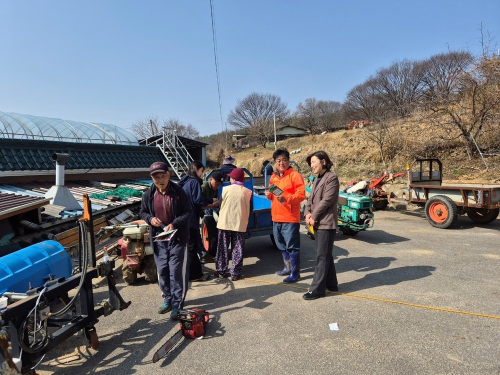 합천군 가회면, 농기계 순회교육 현장‘산불예방홍보’총력
