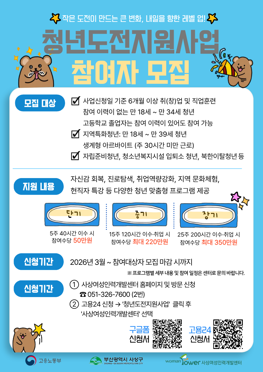 부산 사상구, ‘청년도전 지원사업’본격 시행 미취업 청년 맞춤형 케어