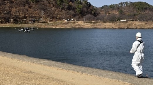 밀양시, 드론 활용 친환경 방역 추진