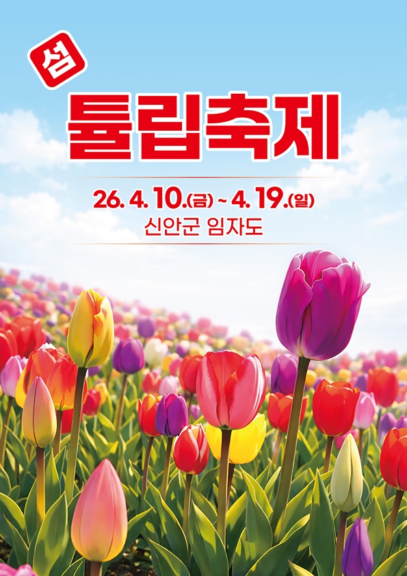 신안군, 4월 10일부터 ‘2026 섬 튤립축제’ 개최