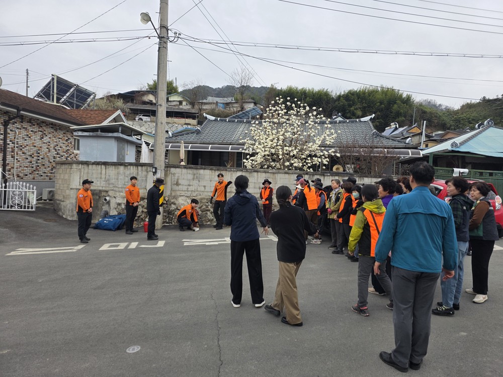 거창군 남하면, 농촌형 소화전 사용법 교육 실시