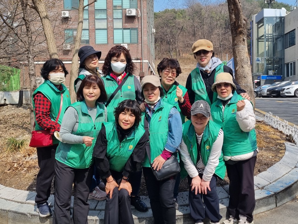 하안1동 새마을부녀회, 봄맞이 꽃 심기 행사