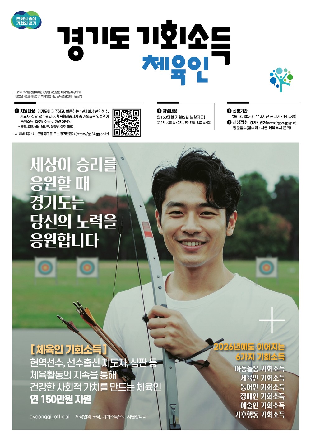 연천군, 체육인 기회소득 접수 시작