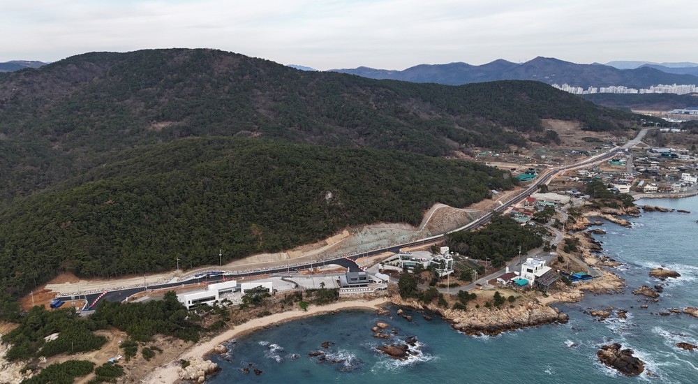 기장군, ‘대변~죽성교차로간 도로개설사업 7차 구간’ 막바지 순항