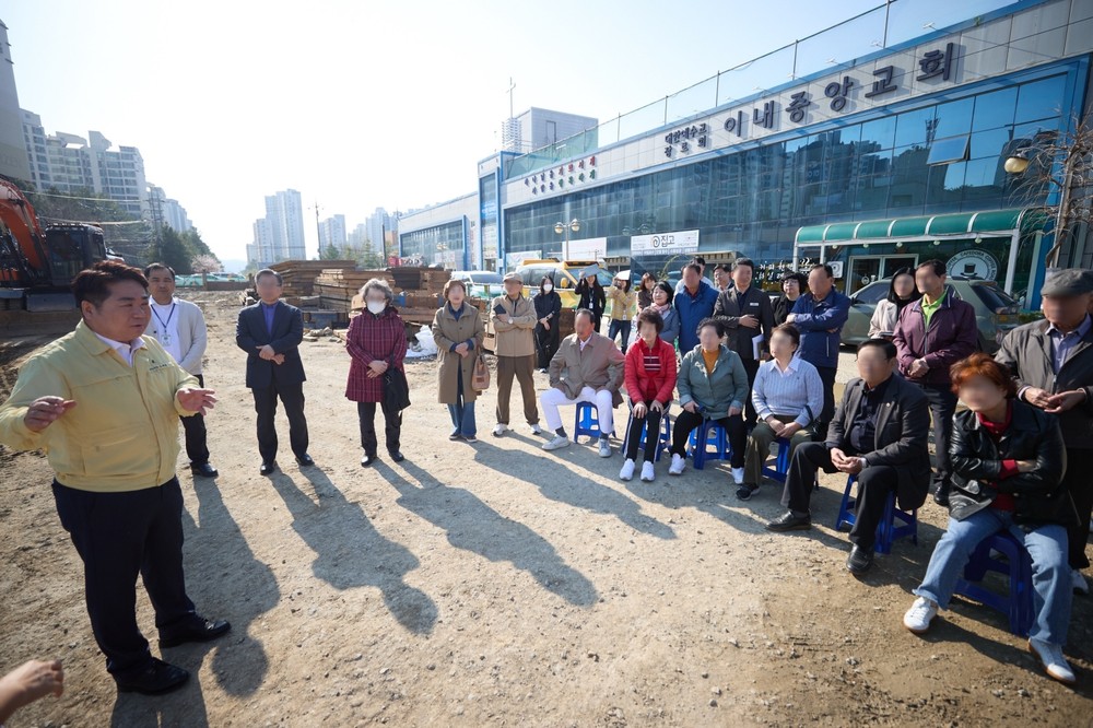 오세현 아산시장, 동부권 노인복지관 신축 예정지 점검