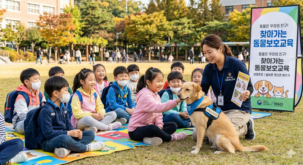 성남시, 초교 찾아가 동물보호교육 20회 운영…올해 첫 시행