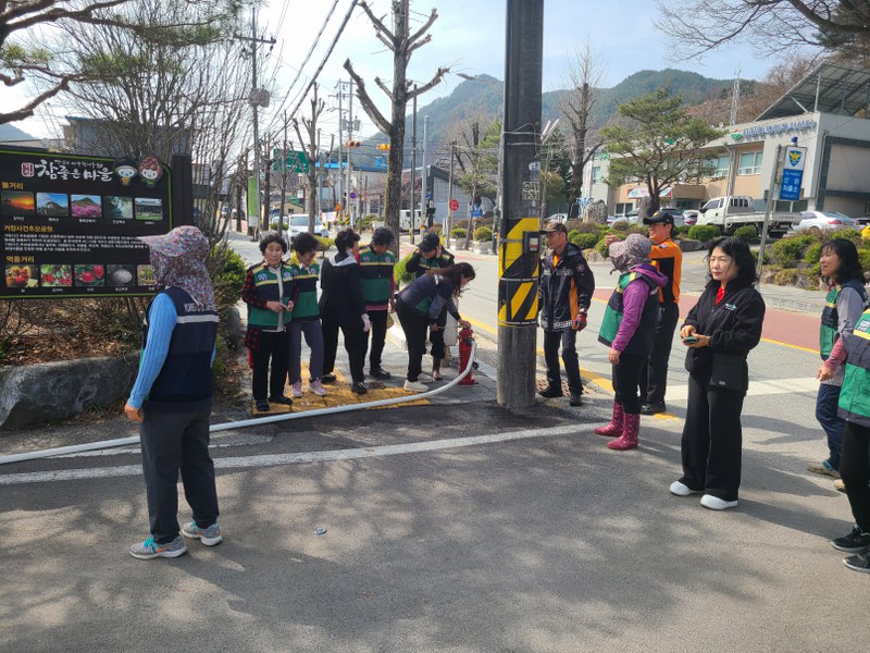 신원면, 농촌형 소화전 사용법 교육 실시