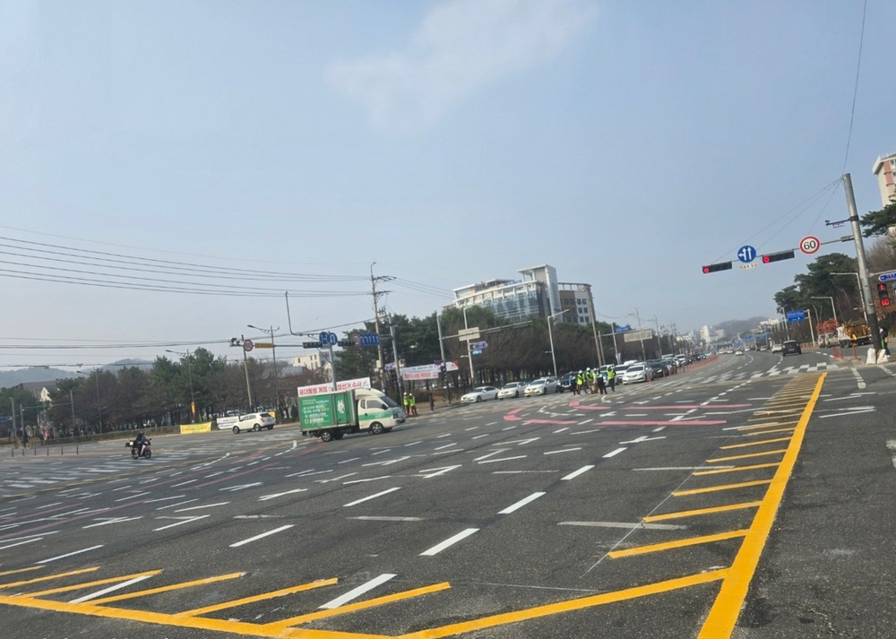 원주시, 봄철 맞이 교통 노면표시 정비사업 시행