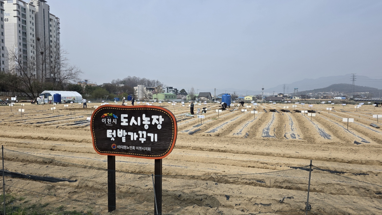 대한노인회 이천시지회, 노인일자리와 도심 속 힐링의 결합 도시농장텃밭가꾸기사업 시민 텃밭 분양‘성황리 마감’