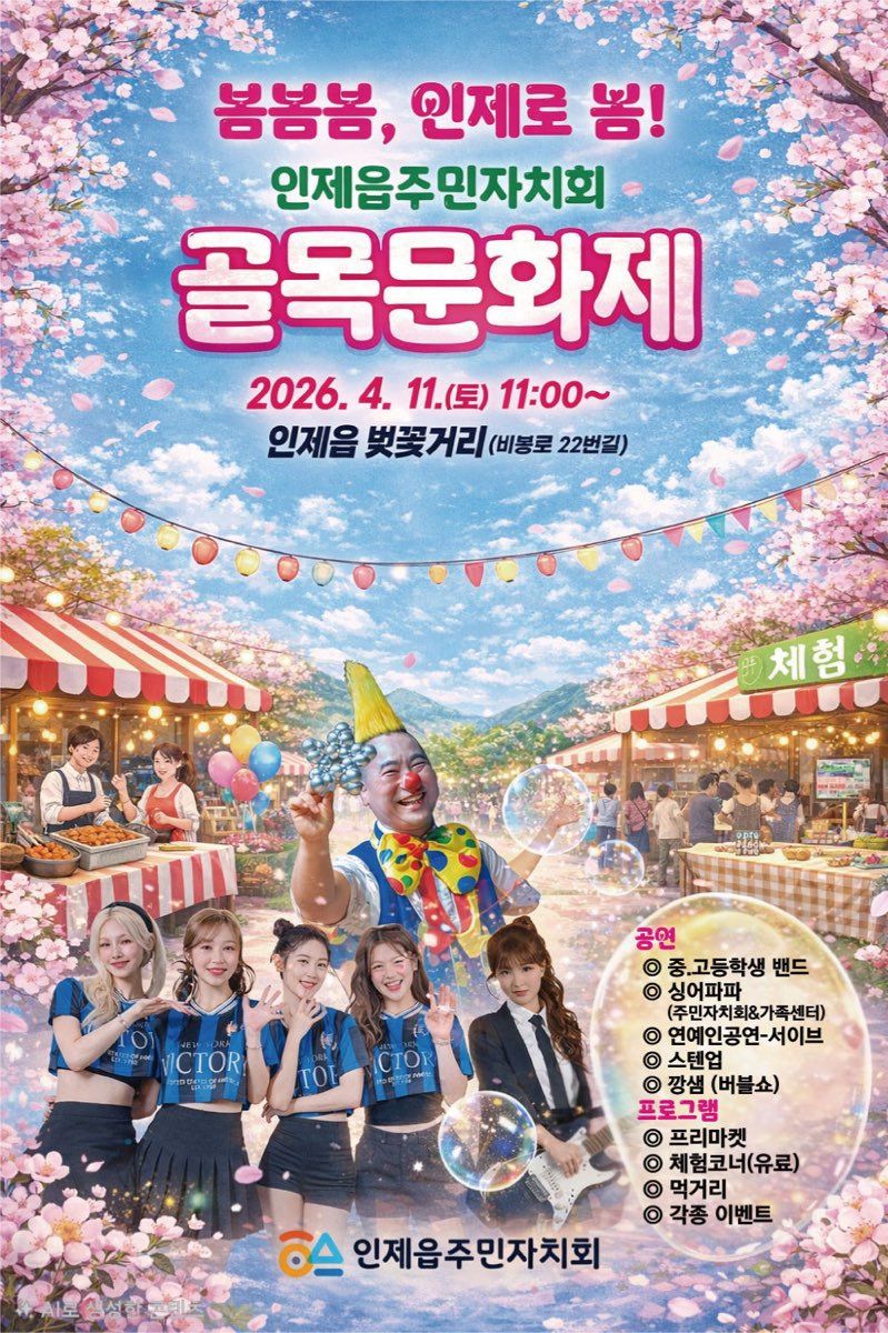 '봄봄봄, 인제로 봄!' 인제읍 제8회골목문화제 11일 개최