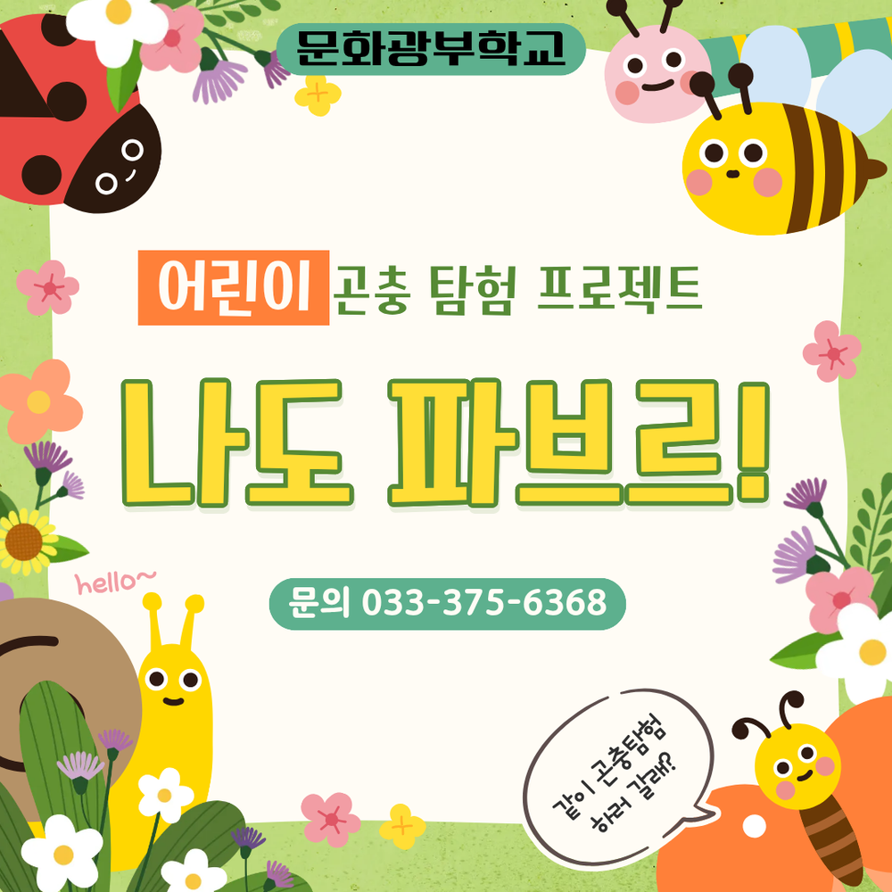 영월문화관광재단,‘나도 파브르!’참가자 모집