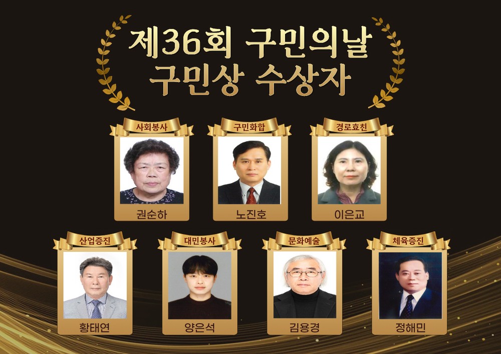 ‘제36회 미추홀구 구민의 날’ 구민상 수상자 선정