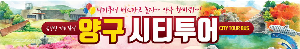 양구시티투어 운영…대표 관광명소 코스별로 즐긴다