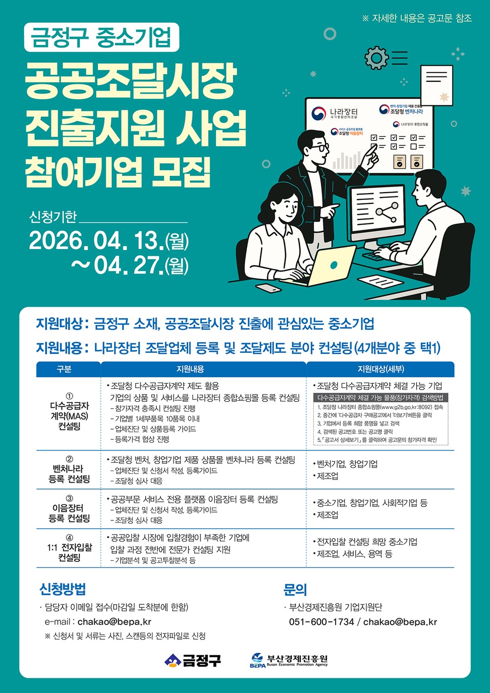 부산 금정구, 중소기업 공공 조달시장 진출지원 사업 추진