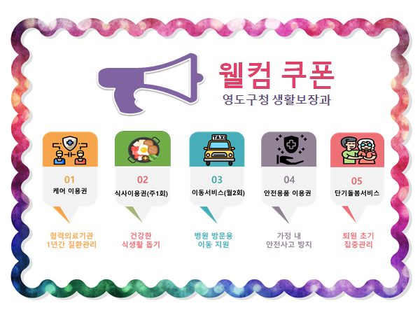영도구 ‘장기입원 의료수급자’ 지역사회 안정된 복귀를 위해 ‘Welcome coupon’ 제공