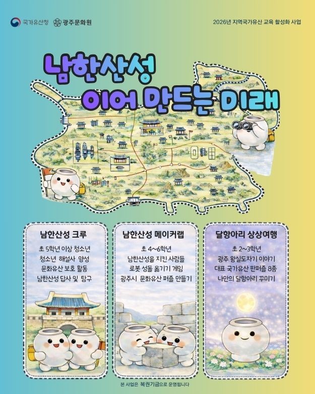 광주문화원, “남한산성, 이어 만드는 미래” 지역국가유산 교육프로그램 진행