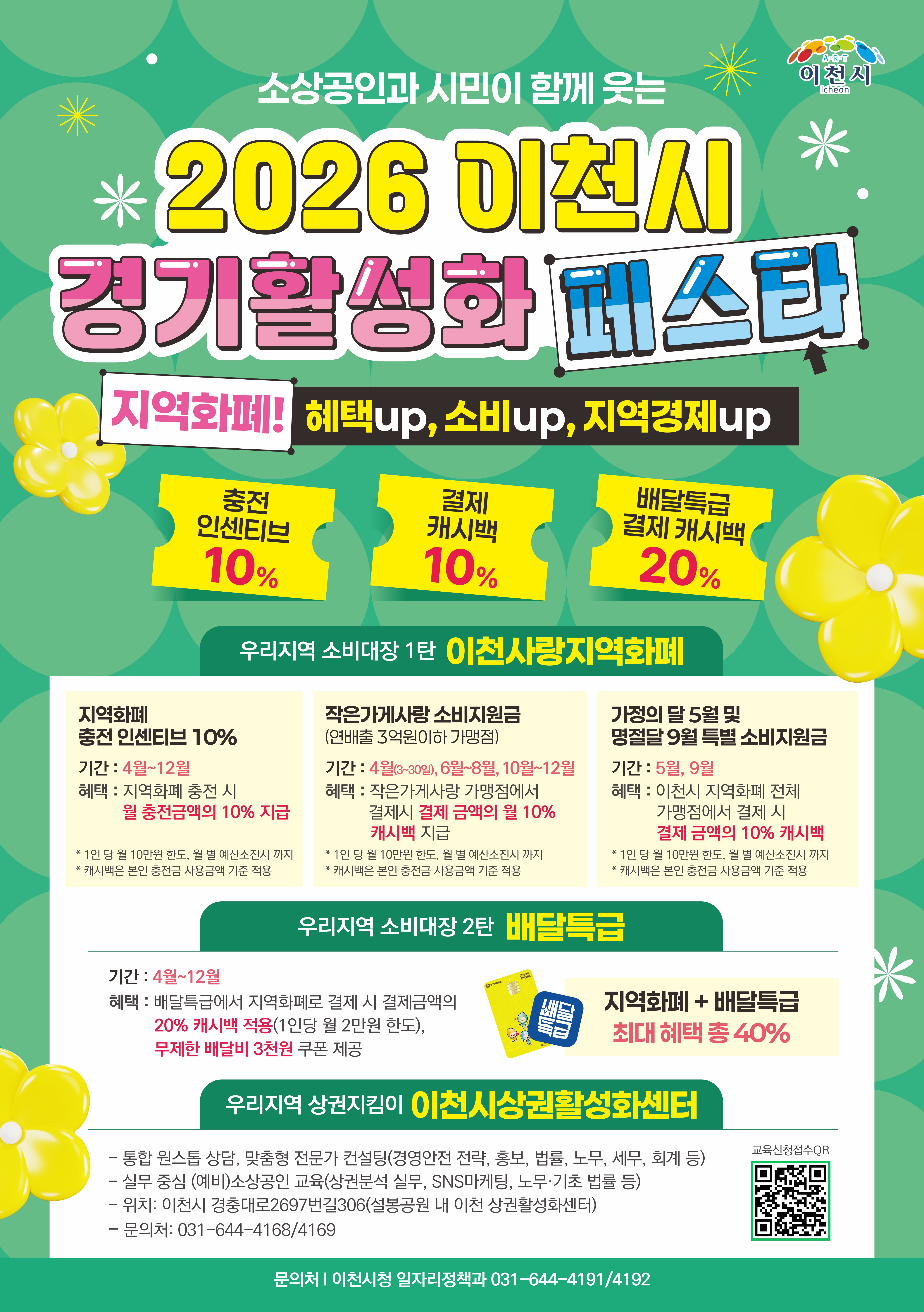 ‘2026 이천시 경기활성화 페스타’로 연중 지역화폐 혜택 팡팡… 이천경제에 봄바람