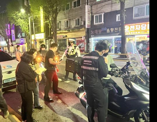 구리시, 관계기관 합동 불법 자동차 야간단속 실시