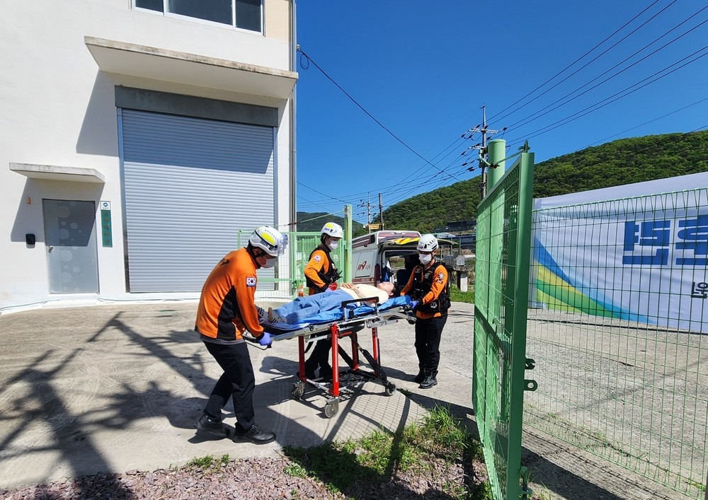 김해시 ‘극한호우·하천범람’ 가정 주민대피 실전훈련 실시