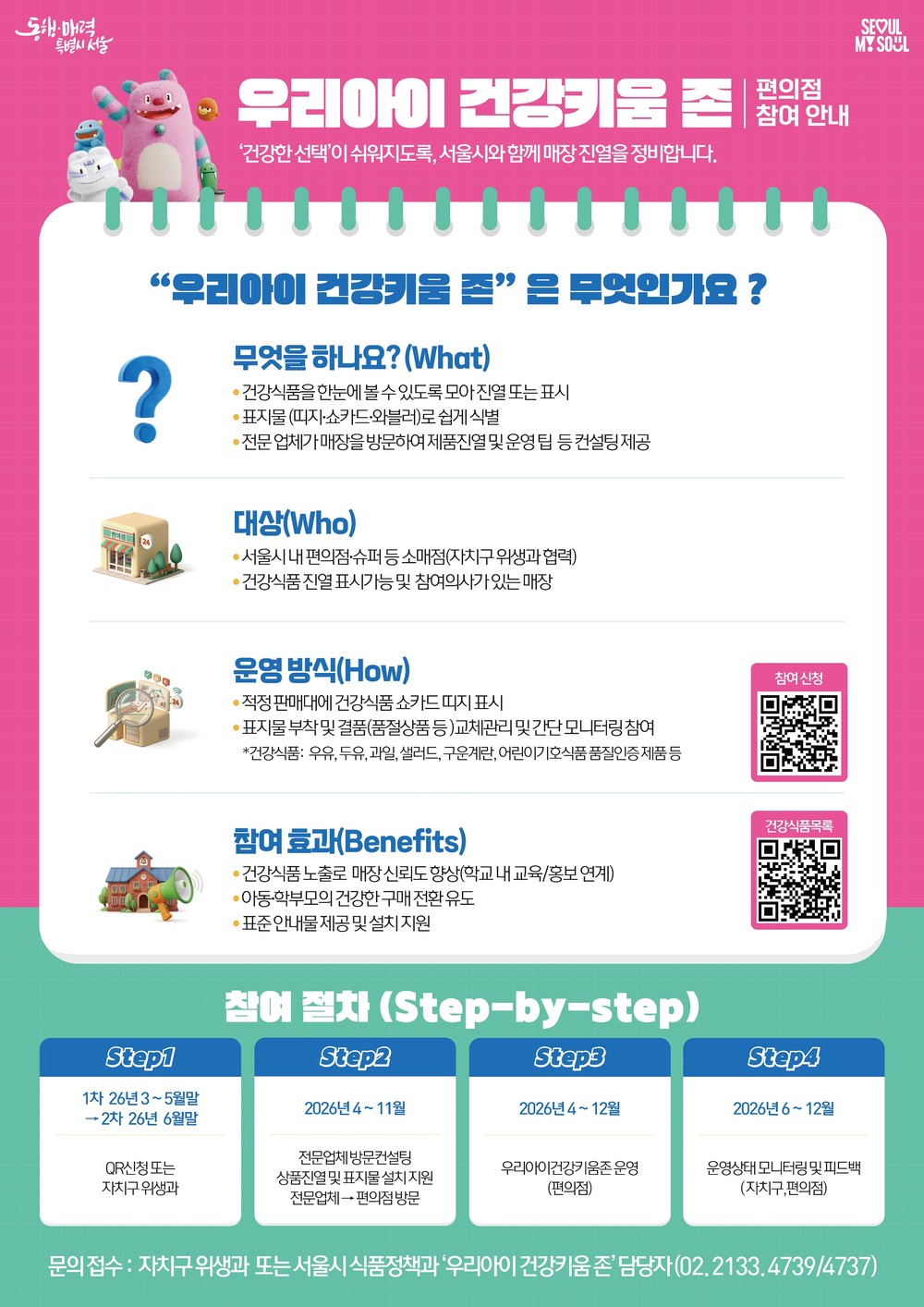 편의점 진열대가 건강하게 바뀐다… 강서구, ‘우리아이 건강키움 존’ 확대