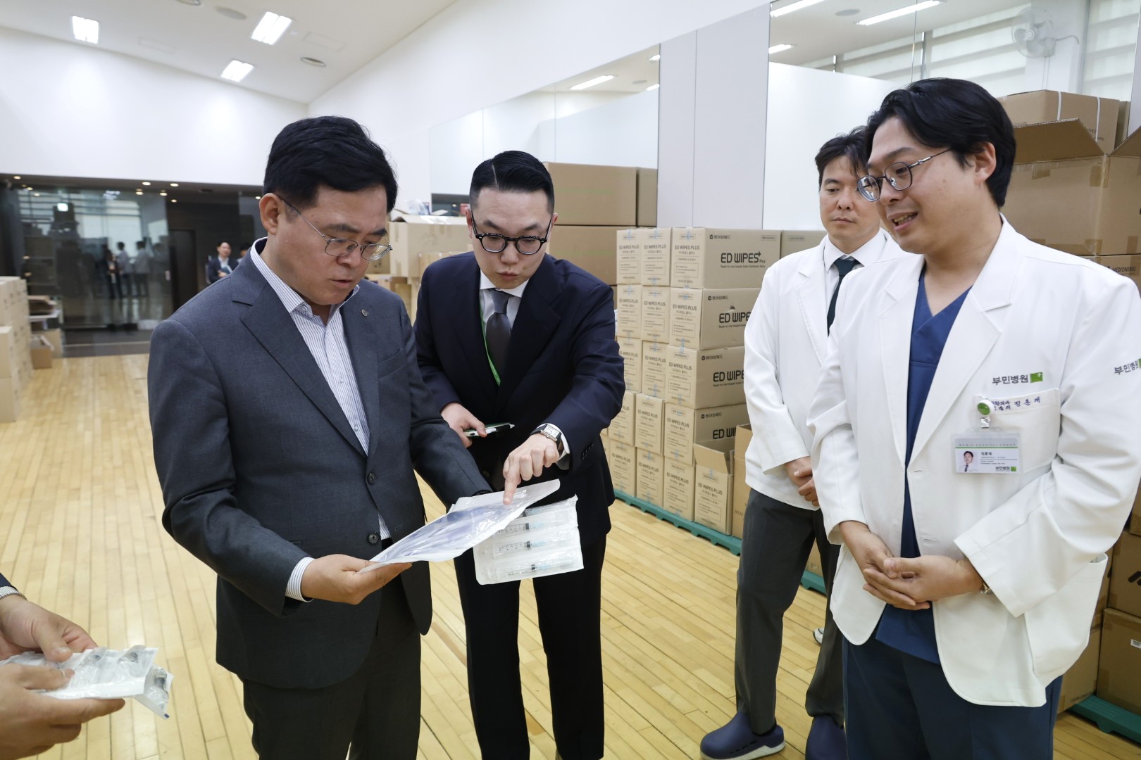 진교훈 강서구청장, 중동전쟁 여파에 의료소모품 수급 상황 점검