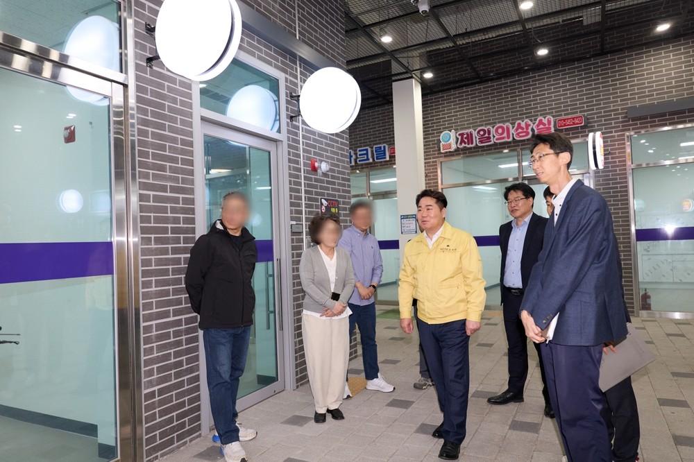 아산시, 온양온천시장 복합지원센터 정상화 계기 현장 소통