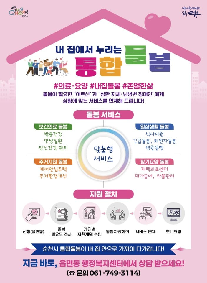 “이제는 집에서 돌봄 받으세요”…순천시 통합돌봄, 시민 호응 속 순항