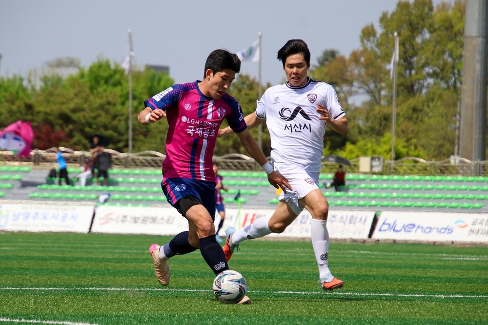 남양주시민축구단, 서산FC 2:0 완파…리그 3위 도약