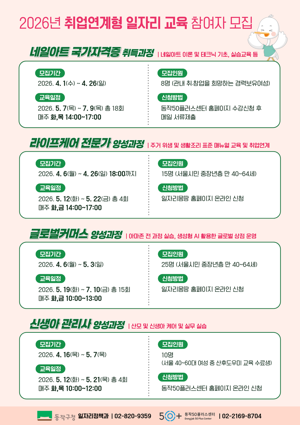 동작구, 취업연계형 일자리사업 확대 운영… 교육 넘어 취업까지 책임진다
