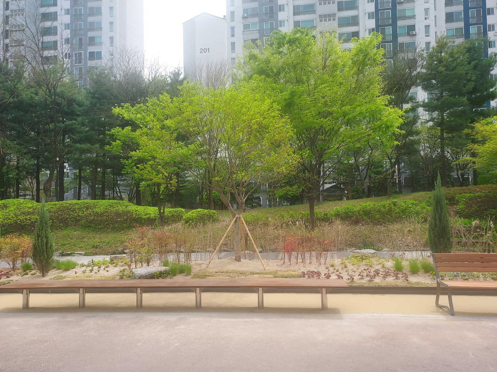 구리시, 장자대로 가로쌈지공원 조성 완료