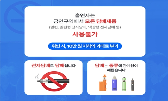 거창군보건소, 전자·액상형 포함 모든 담배 금연구역 사용 금지