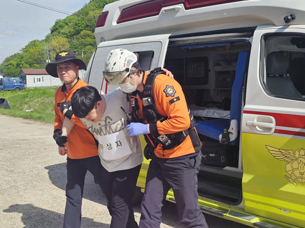 사천시, 산사태 재난 대비 주민대피 훈련 실시