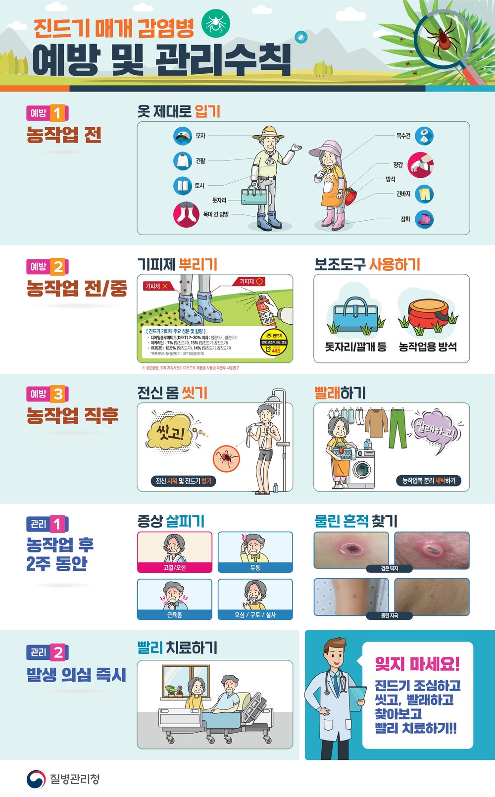 태백시, 봄철 ‘진드기 매개 감염병’예방 수칙 준수 당부