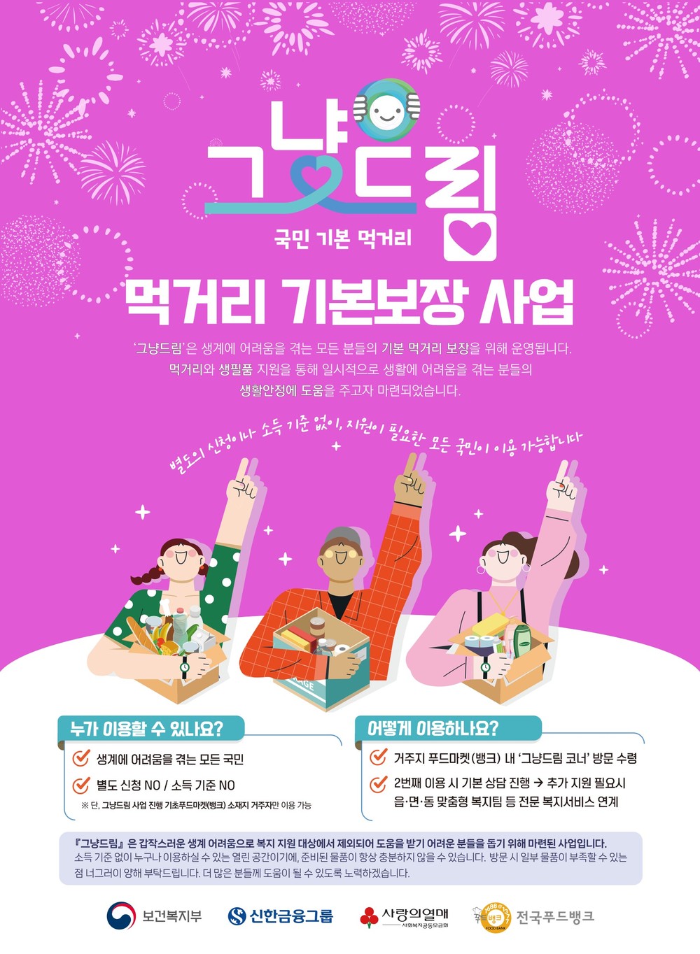 동대문구, 취약계층 즉시지원 ‘그냥드림’ 5월 본격 운영