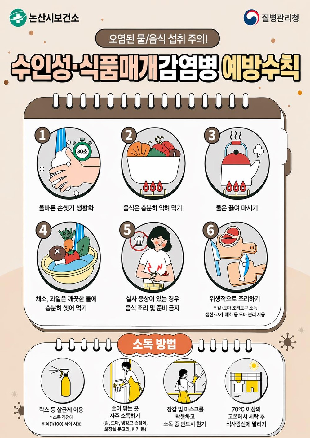 논산시, 수인성·식품매개 감염병 비상방역체계 가동