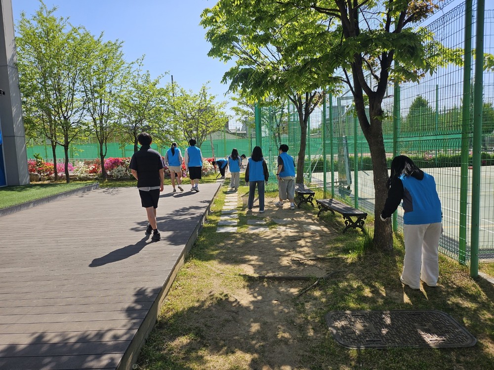 금산군청소년미래센터 청소년 연합, 지구의 날 기념 환경 정화 활동