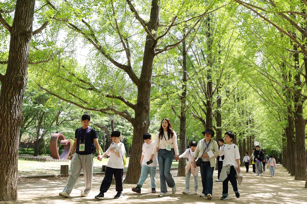 강남구, 발달장애 초등학생 남이섬 걷기대회 개최